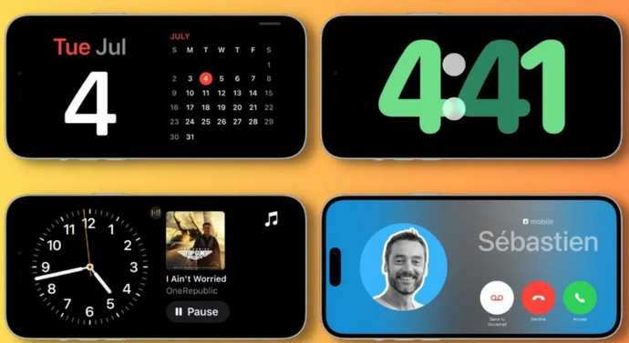 昭平苹果手机维修分享iOS17横屏充电待机显示有什么好处 