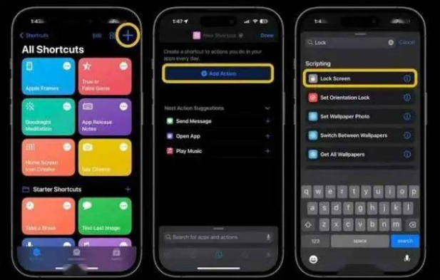 昭平苹果14锁屏维修店分享iPhone14升级iOS16.4后如何创建锁屏快捷方式 