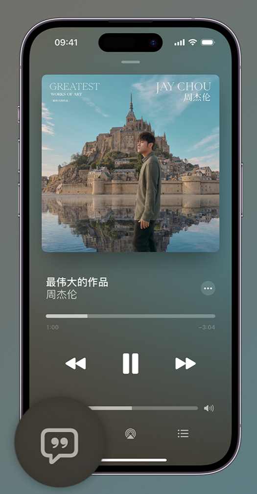 昭平iphone维修分享如何在iPhone上使用Apple Music全新唱歌功能 