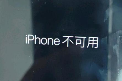 昭平苹果服务网点分享锁屏界面显示“iPhone 不可用”如何解决 