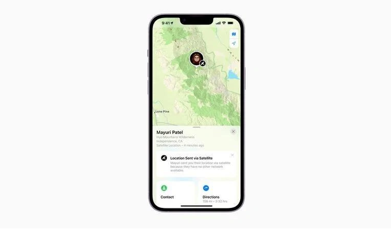 昭平苹果14维修分享iPhone14系列中 FindMy功能通过卫星分享位置方法教程 