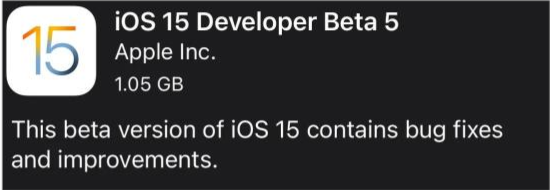 昭平苹果手机维修分享如何升级到iOS15.0 beta5 