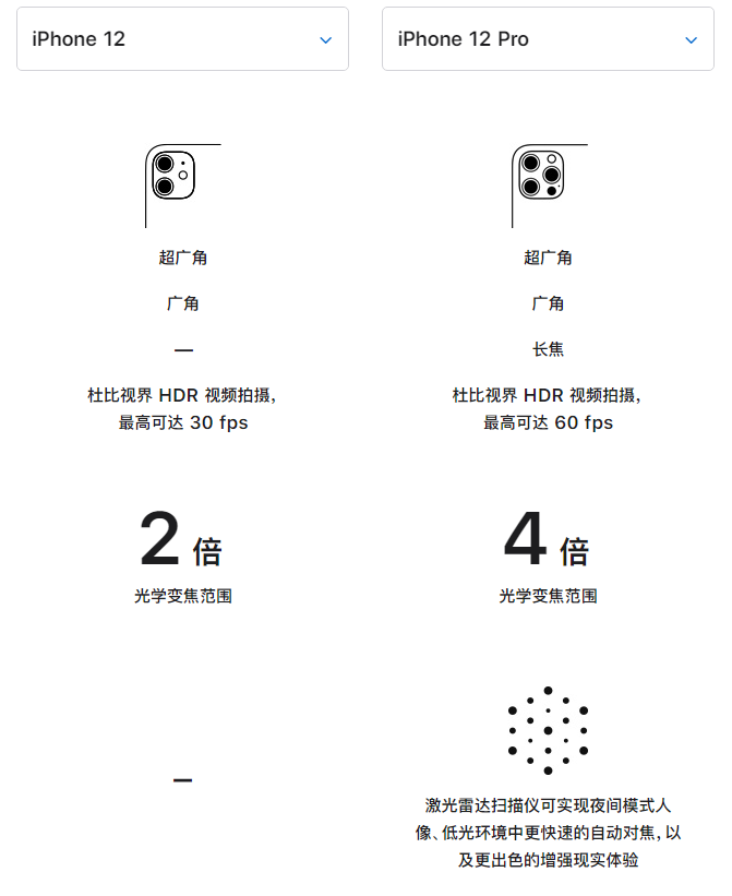 昭平苹果手机维修分享苹果 iPhone 12 与 iPhone 12 Pro 选哪款 